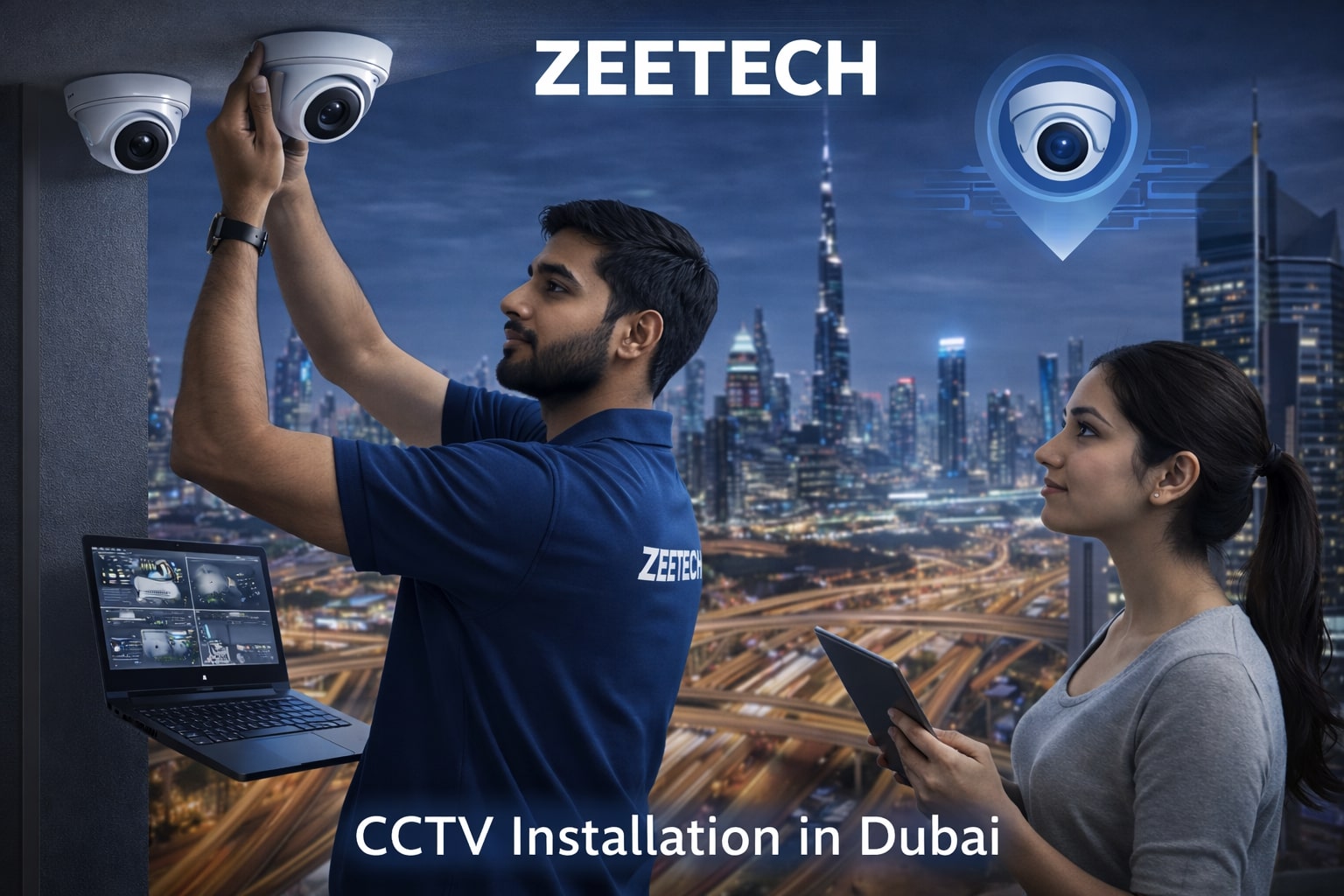CCTV installation in Dubai